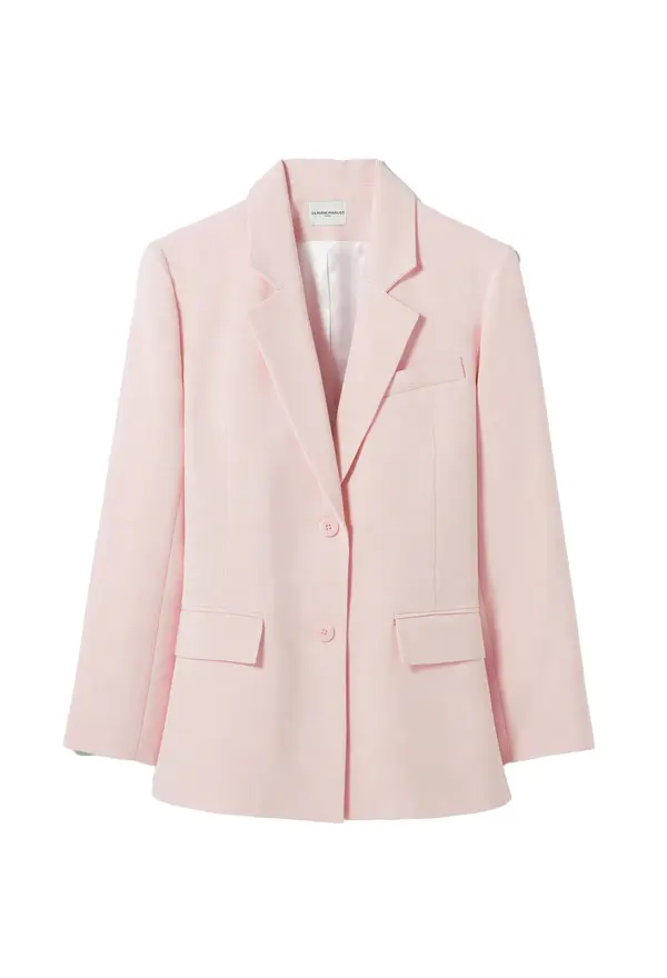 Straight Wide Cut Tailored Blazer