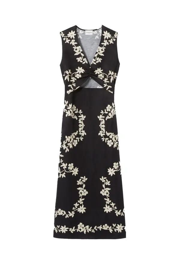 Long Embroidered Dress