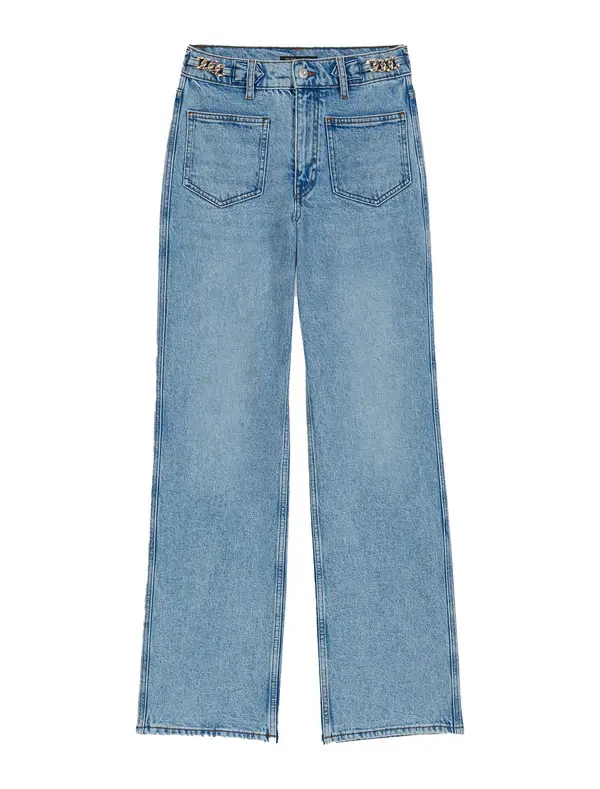 Straight Jeans With Chains