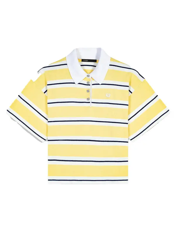 Striped Short-Sleeve Polo