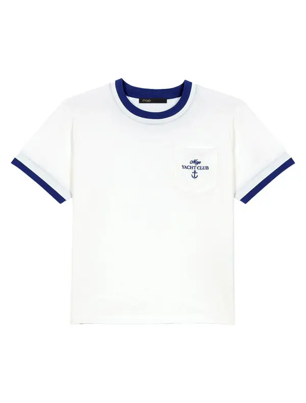 Layered-Look Short Sleeve T-Shirt