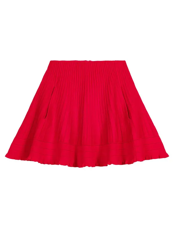 Compact Knit Short Skirt