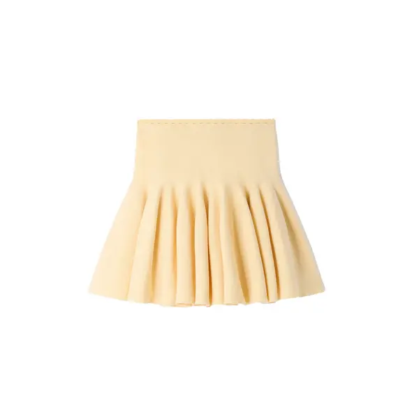Short Knit Skater Skirt
