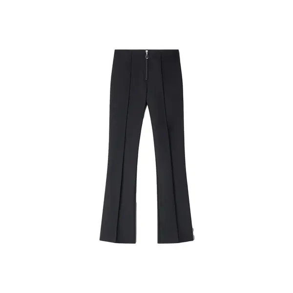 Pleat And Zip Trousers