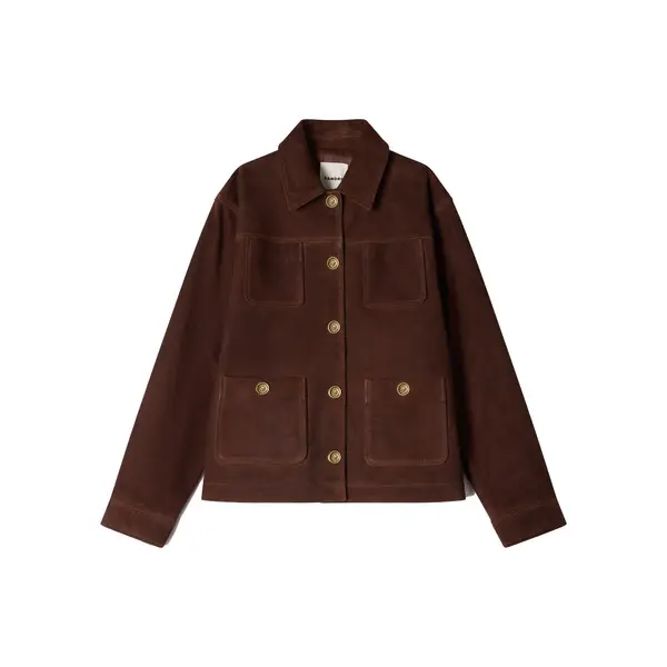 Straight-cut Suede Jacket Image