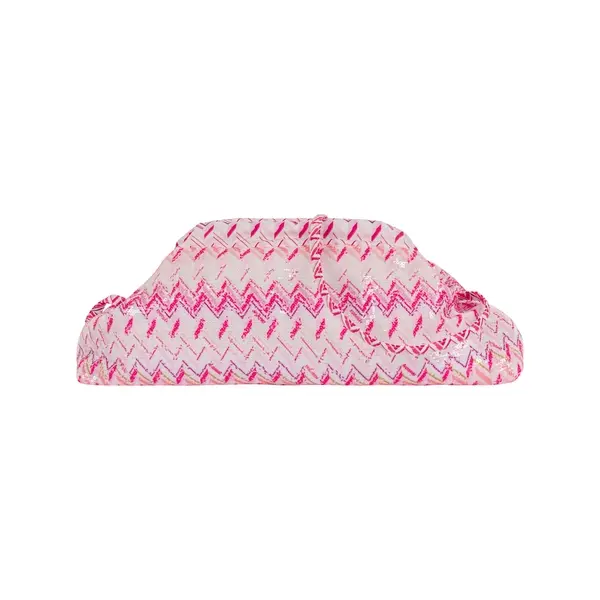 Embellished Logo Zig Zag Shoulder Bag 