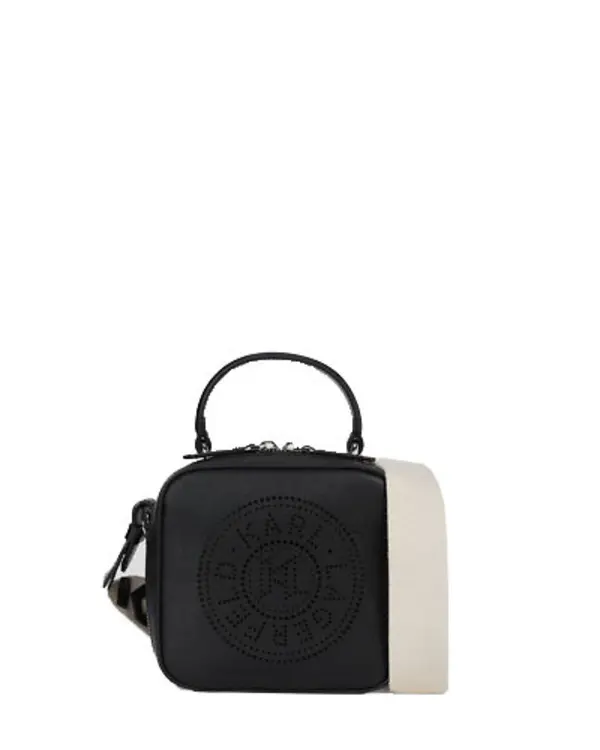 K/Circle Perforated Leather Mini Bag