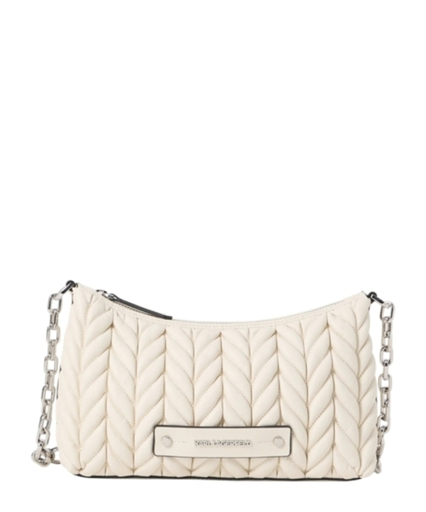 K/Weave Leather Crossbody Bag