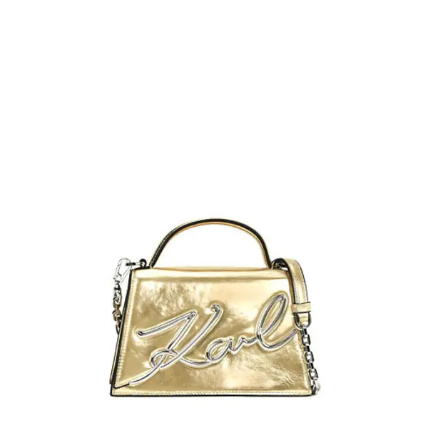 K/Signature Metallic Crossbody Bag