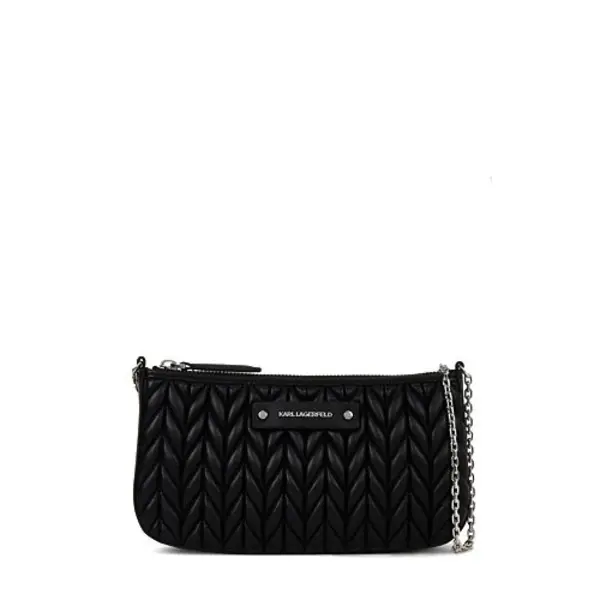 K/Weave Leather Mini Shoulder Bag