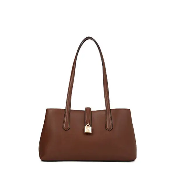 K/Autograph Padlock Leather Tote Bag