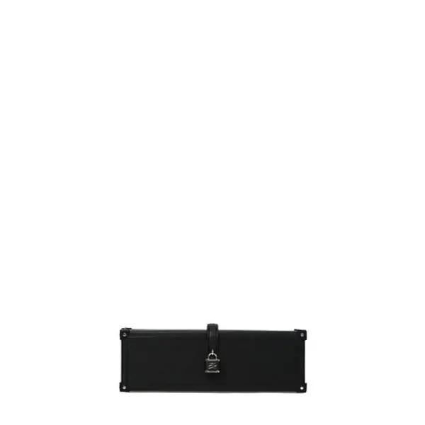 K/Autograph Padlock Trunk Clutch Bag 