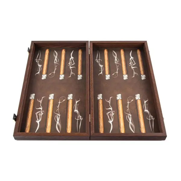 Wooden Backgammon printed-Robusto Cigar 48x26cm