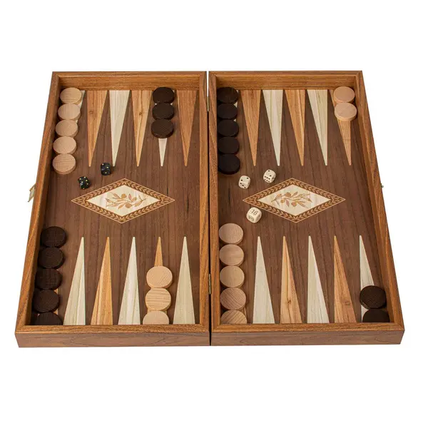 Wooden Chess & Backgammon Replica Olive Branch 48x26cm