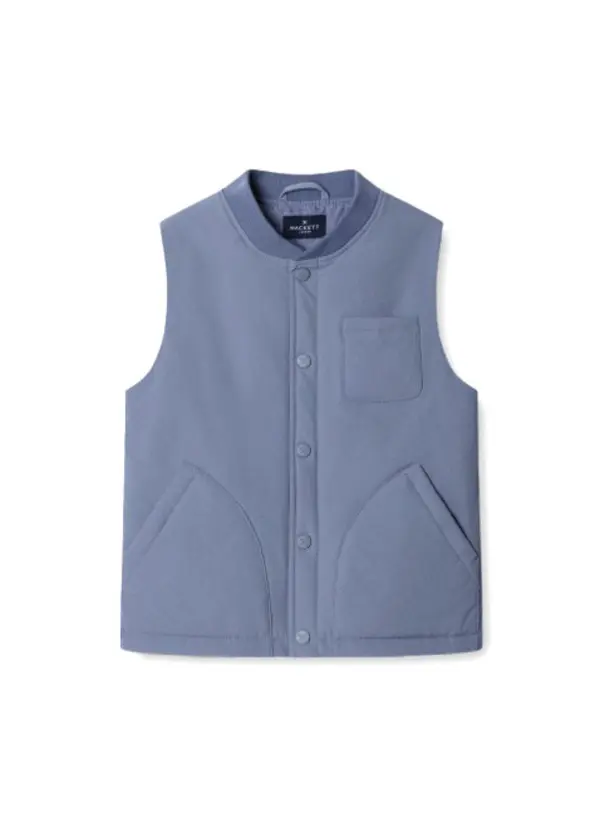 Button-Front Padded Gilet