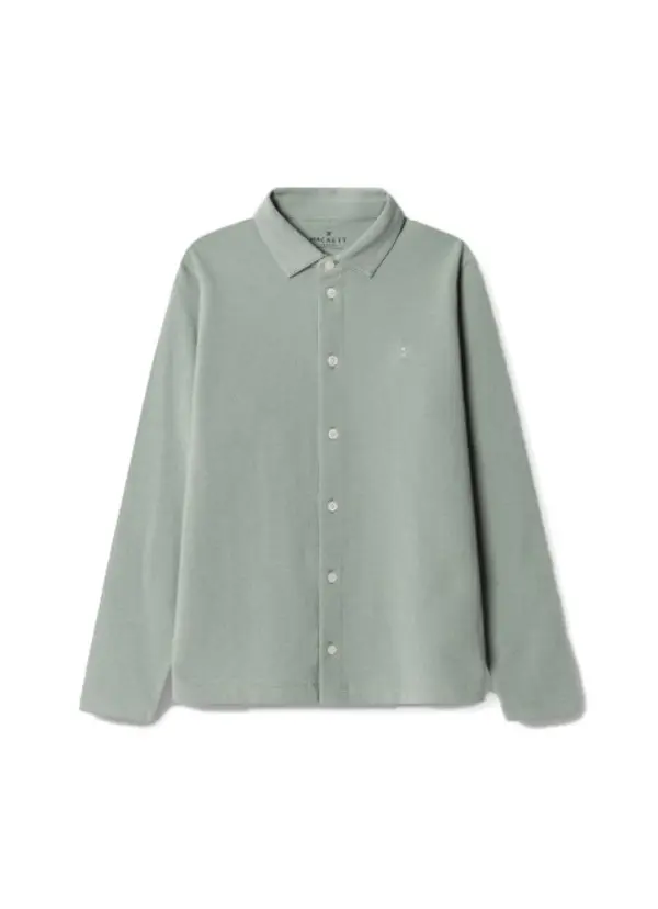 Long Sleeve Piqué Polo Shirt