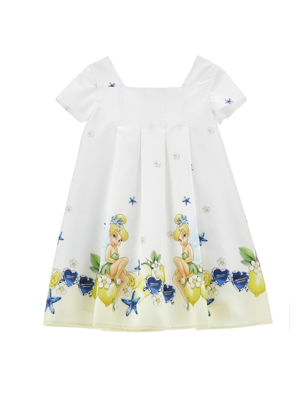 Kids Girls Tinker Bell Short Sleeve Dress Image