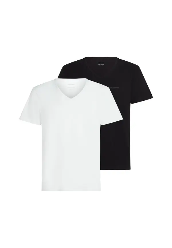 Pack of 2 - V-neck Logo T-shirt Image