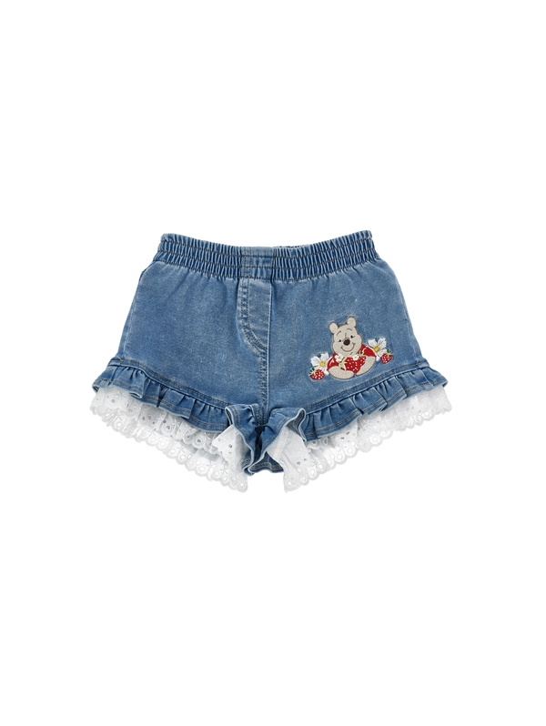 Baby Girl Winnie the Pooh Denim Shorts Image