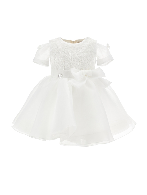 Organza Dress with Lace