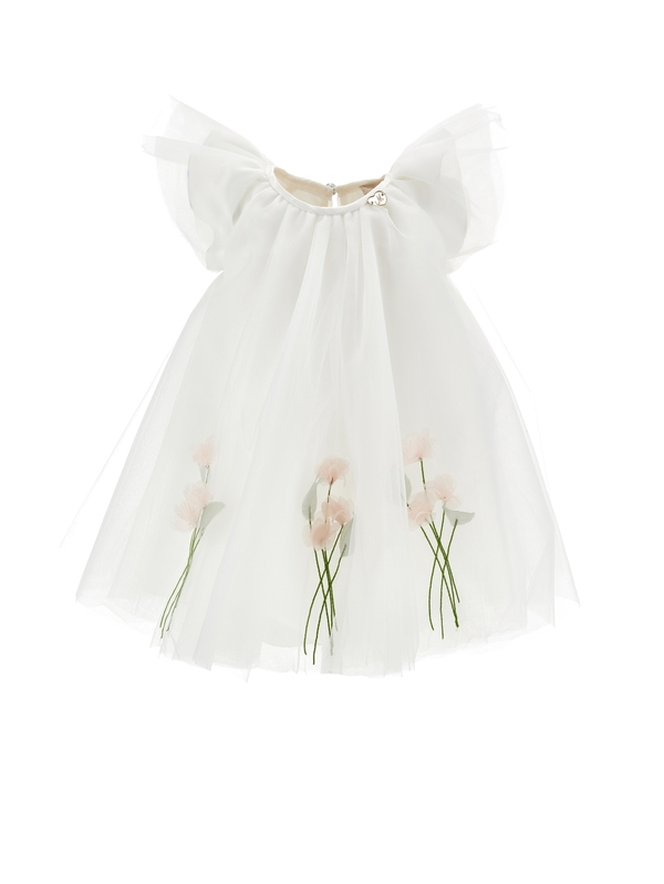 Tulle Dress with Flowers