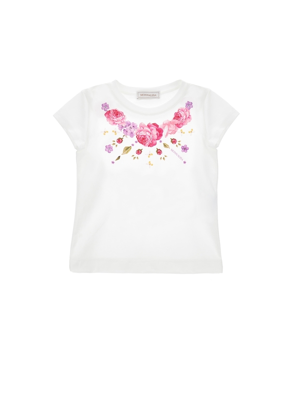 Rose Print Short Sleeve T-shirt