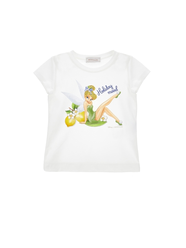 Kids Girls Tinker Bell Mona Lisa T-Shirt Image