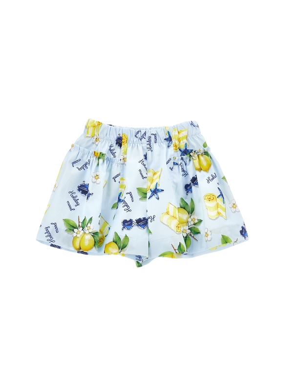 Lemon Print Shorts