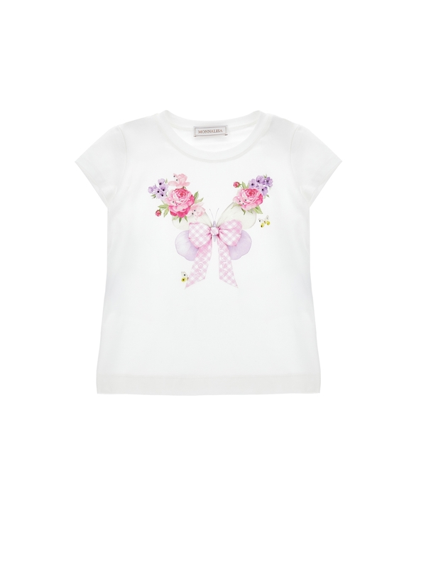 Butterfly Print Short Sleeve T-shirt