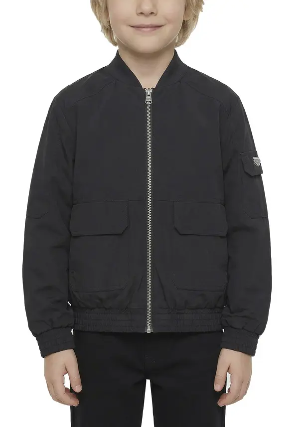 Multi-Pocket Utility Bomber Jacket
