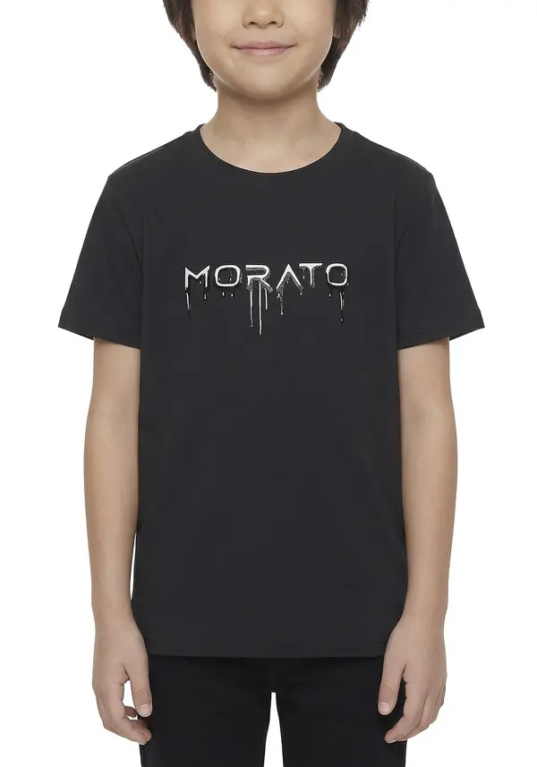 Drip Logo Cotton T-Shirt