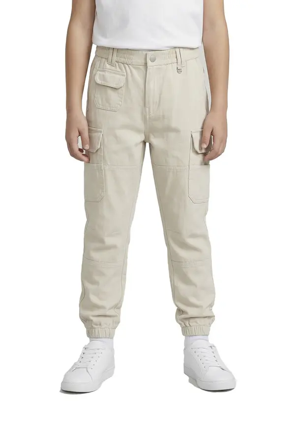 Kids Boys Regular Fit Cargo Pants Image