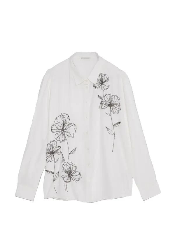 Embroidered Long Sleeve Shirt