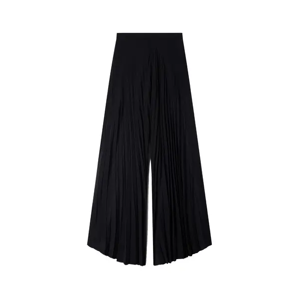 Pleated Wide-Leg Trousers