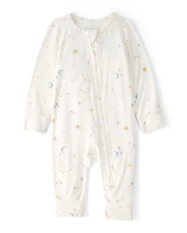  Baby Constellation 2-Way Zip PurelySoft Sleeper - Cream