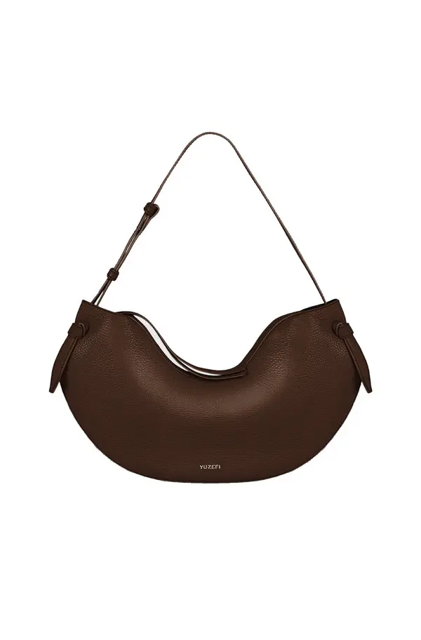 Pebble Grained Leather Shoulder Bag