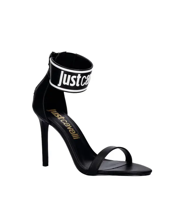 Logo Ankle-Strap Stiletto Sandals