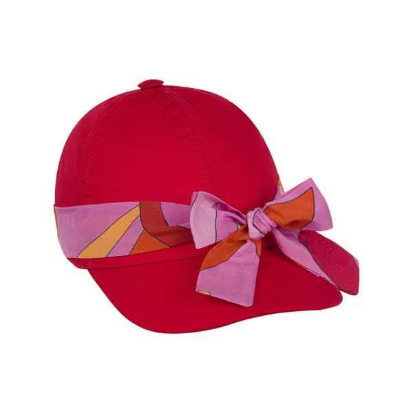 Cotton Cap with Bow Detail