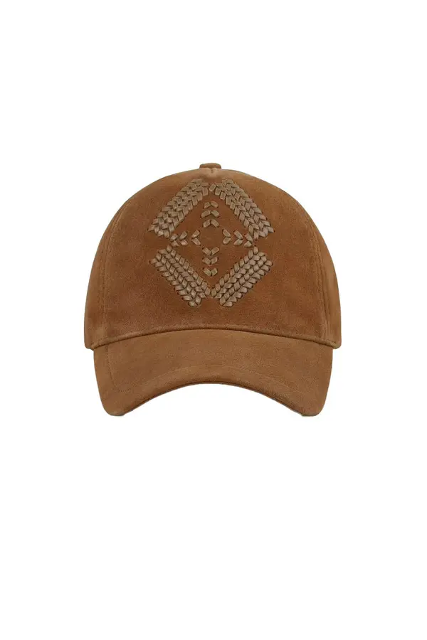 Suede Leather Baseball Cap