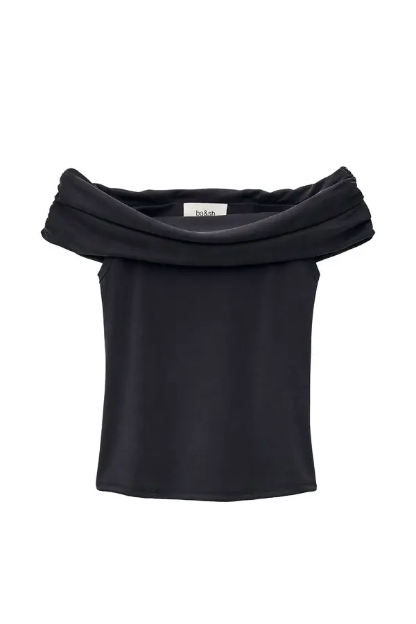 Off-The-Shoulder Ruched Jersey Top