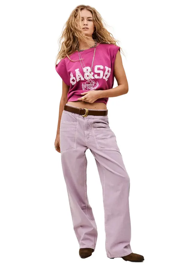 High Waist Wide Leg Trousers with Front Pockets