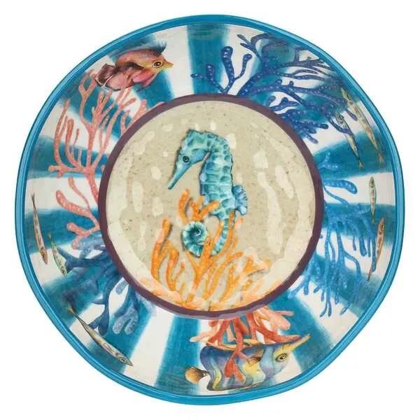 Salad Bowl, Coastal - Melamine, 28 cm