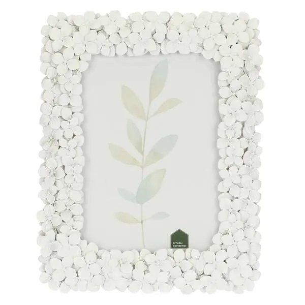White Violets Photo Frame 13x18cm