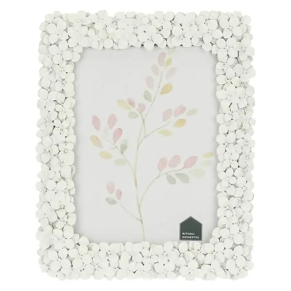 White Violets Photo Frame 15x20cm Image