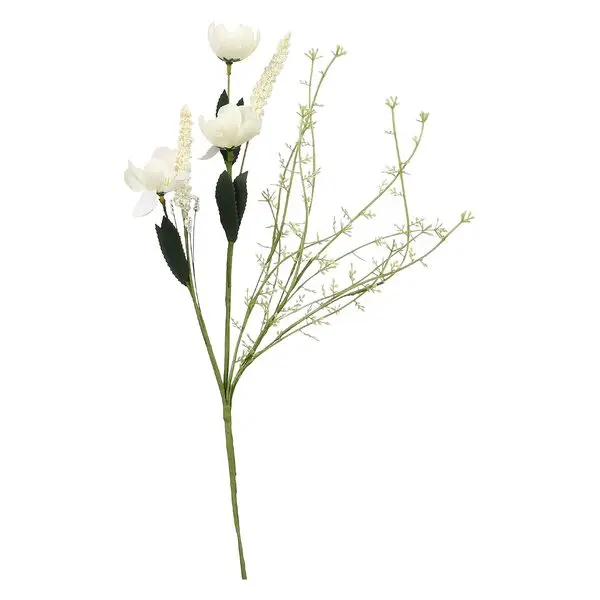 Cream Aurora Artficial Flower 42H cm