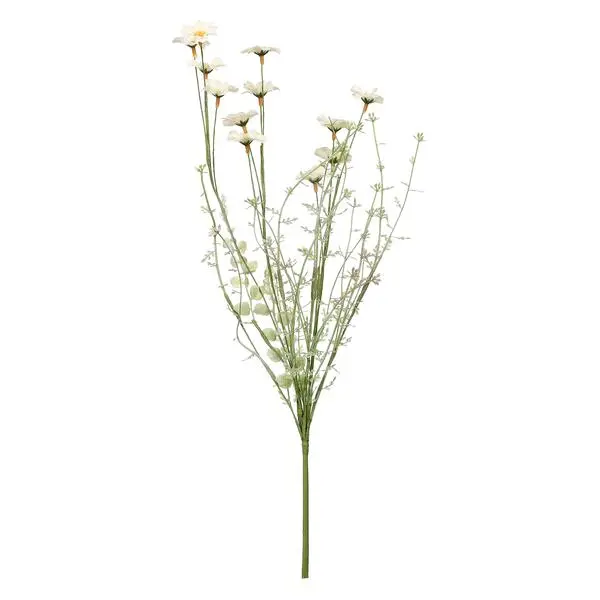 Cream Rudbeckia Artficial Flower 57H cm