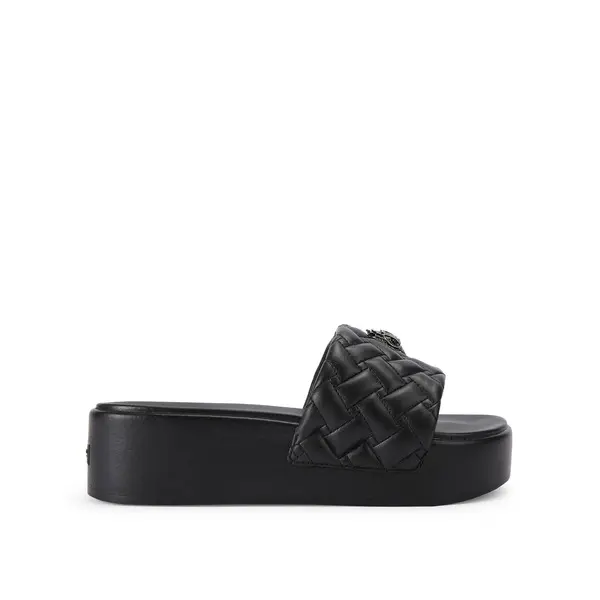 Meena Eagle Platform Leather Slide