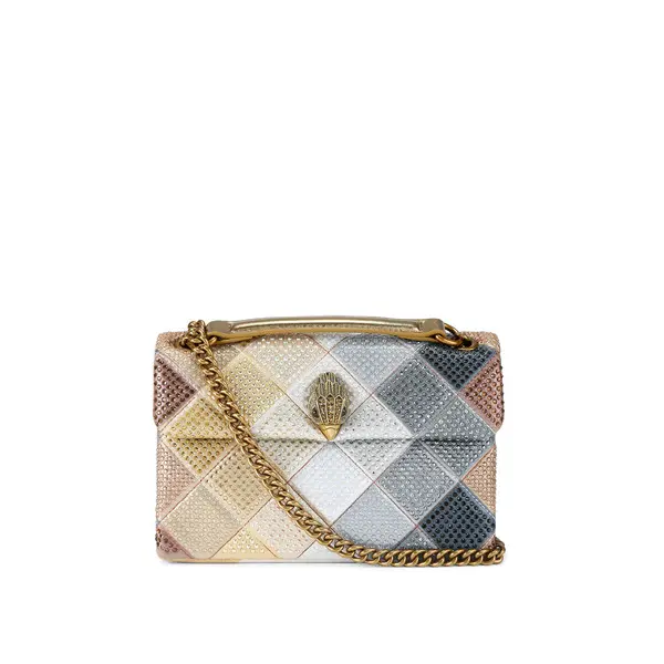 Ombré Crystal Harlequin Kensington Shoulder Bag