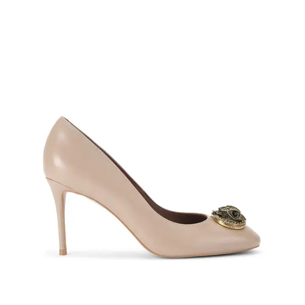 Round Toe Kensington Leather Pump