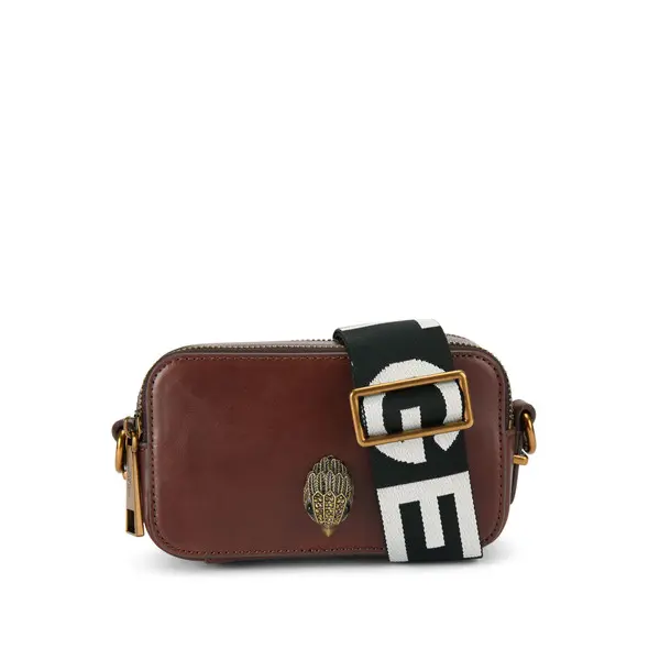 Dual Zip Small Shoreditch Leather Camera Bag